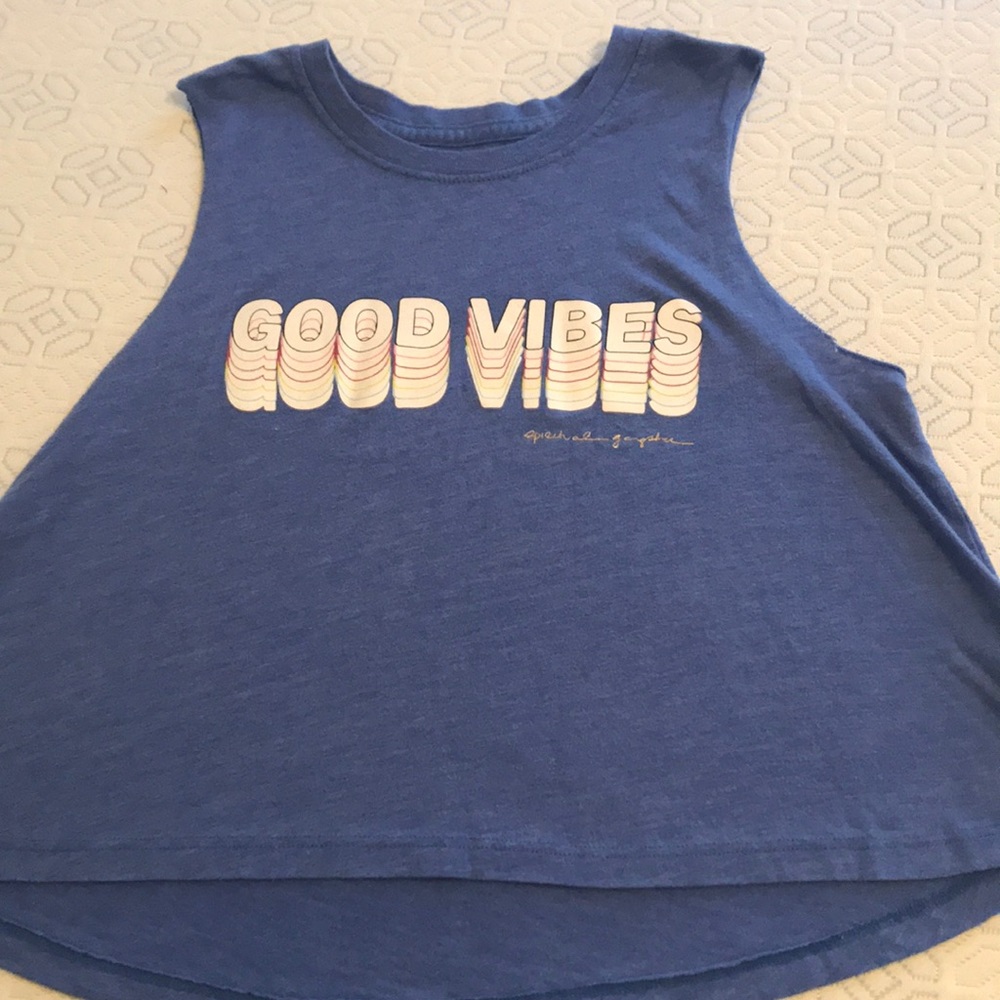Spiritual Gangster good vibes crop top